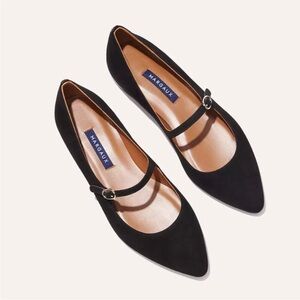 Margaux The Mary Jane flats in black suede size EU 37 / US 7!